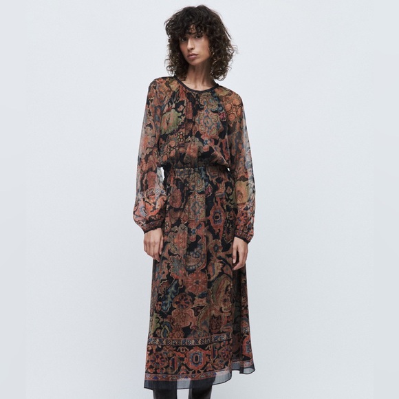 Zara | Dresses | Zara Multicolored Printed Dress | Poshmark Zara | Dresses | Zara Multicolored Printed Dress | Poshmark